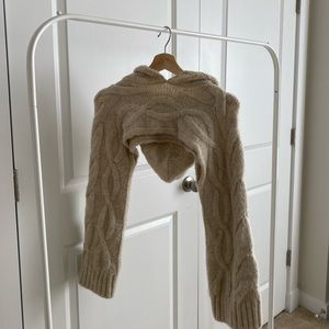 Zara Hooded Knit Arm Warmer